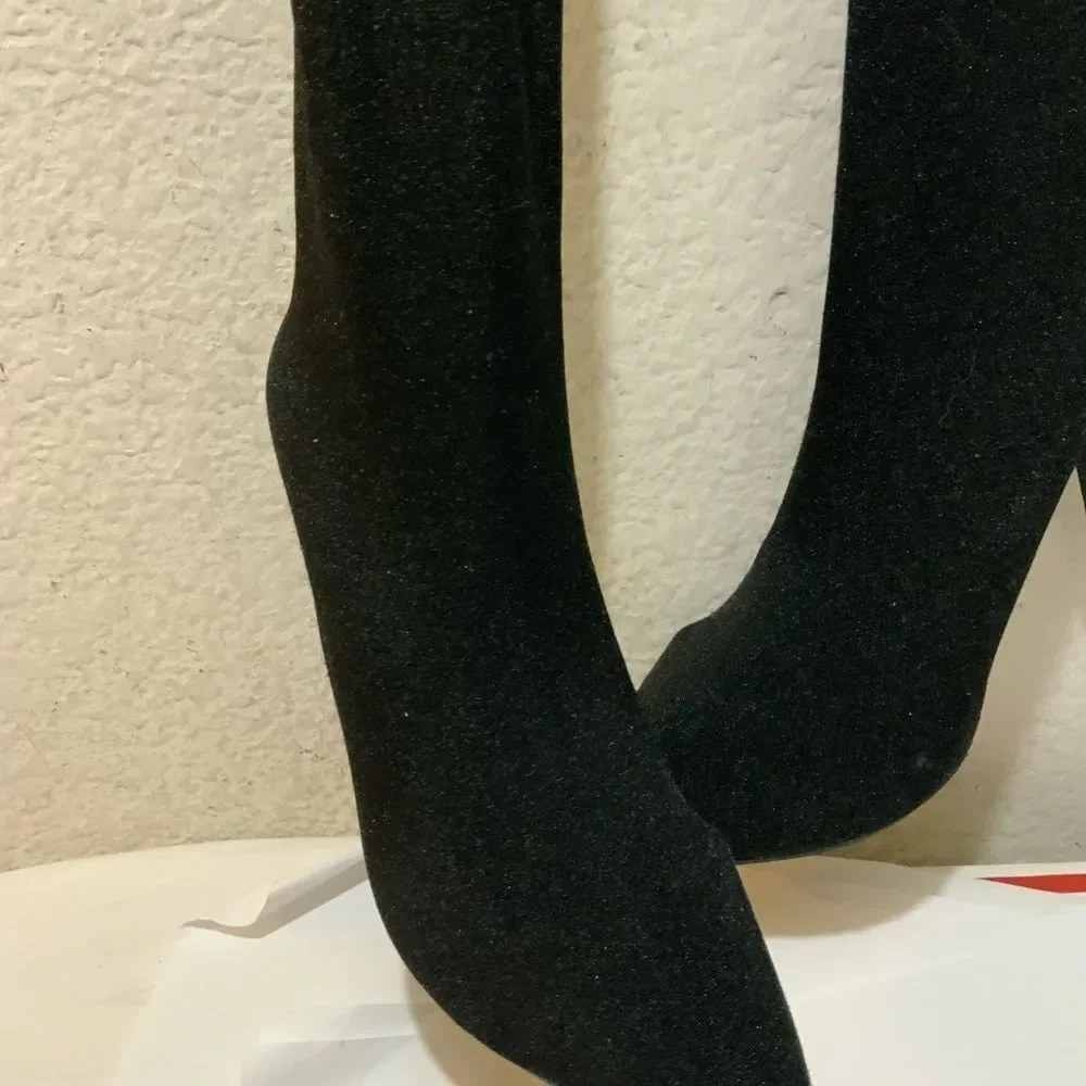 Fashion nova Stiletto pants boots Valentina size 8.5 - Picture 7 of 11